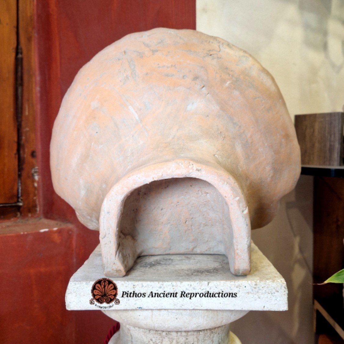 Antefissa etrusca policroma gorgone in terracotta - Image 2
