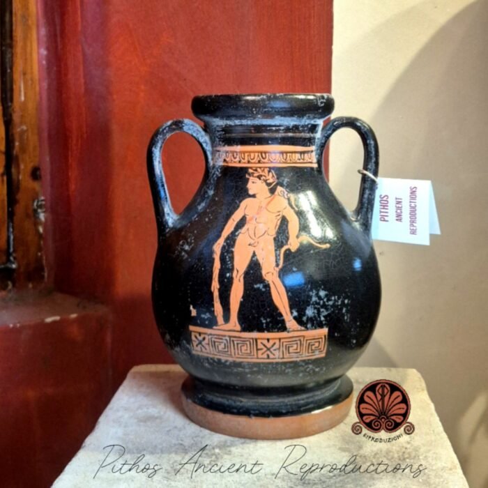 Pelike attica atleta a figure rosse