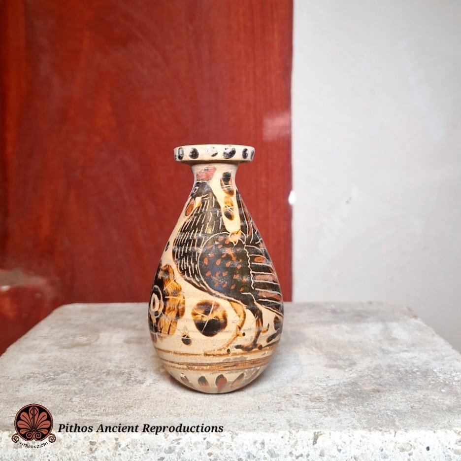 Vaso Albastron corinzio a figure nere 12