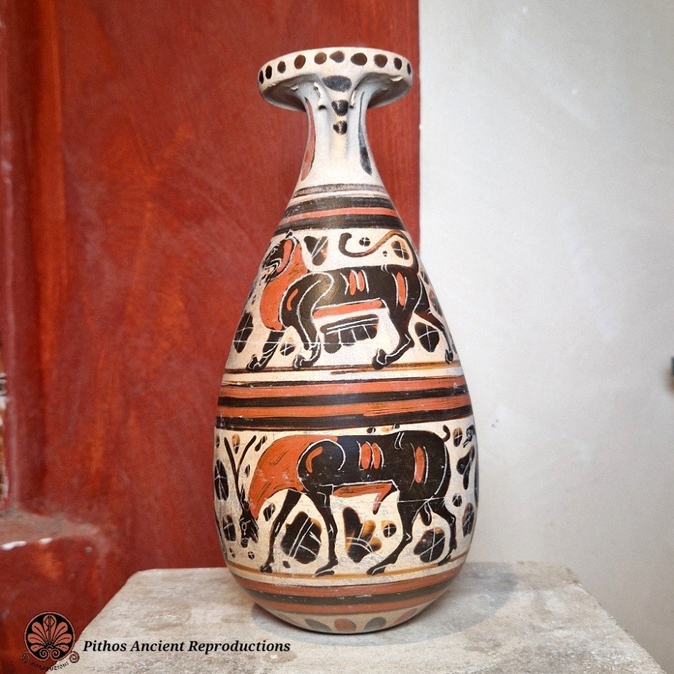 Vaso Albastron corinzio a figure nere 13 - immagine 4