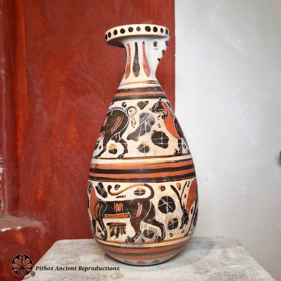 Vaso Albastron corinzio a figure nere 13 - immagine 3