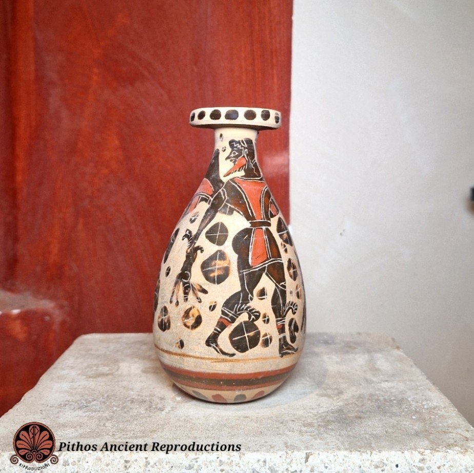 Vaso Albastron corinzio a figure nere 19